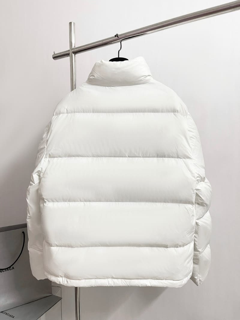 Balenciaga 3B Sports Icon White Puffer Jacket