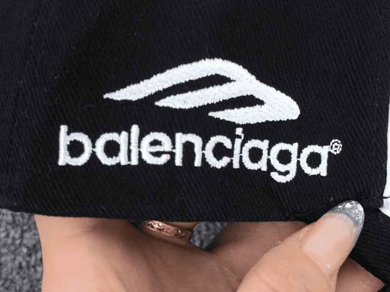 Balenciaga Paris Soccer Black Cap