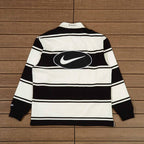 Supreme x Nike Stripe Rugby Shirt Black/White