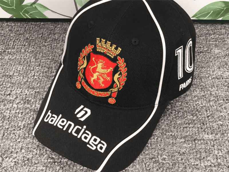 Balenciaga Paris Soccer Black Cap