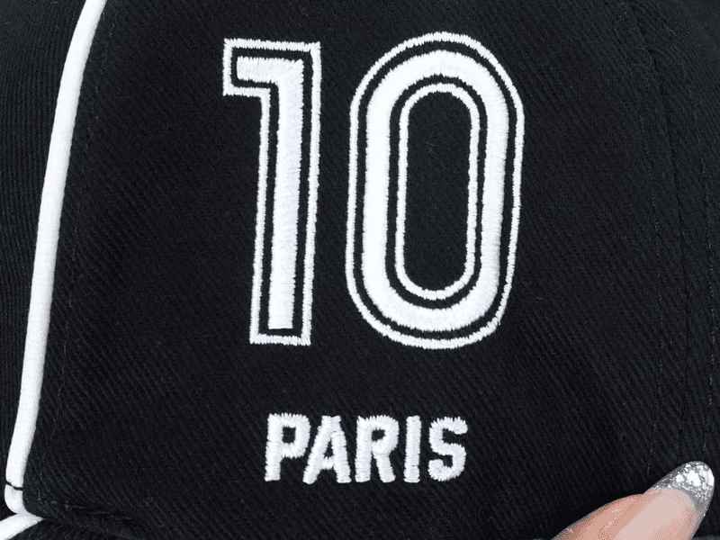 Balenciaga Paris Soccer Black Cap