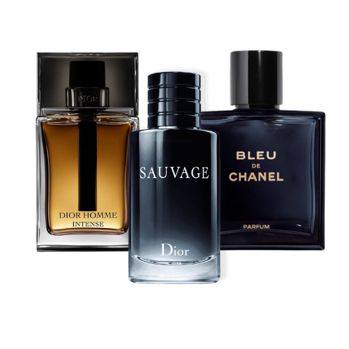 Parfümset 3 - Sauvage Dior, Bleu de Chanel, Dior Homme Intense (Eau de Parfum)