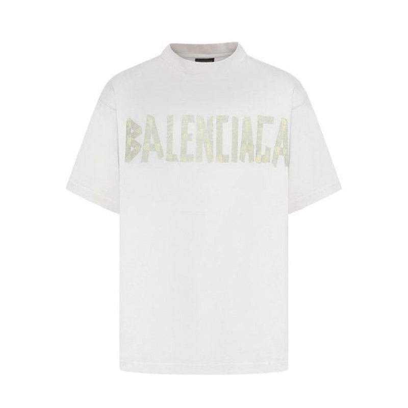 Balenciaga Tape Type White T-Shirt