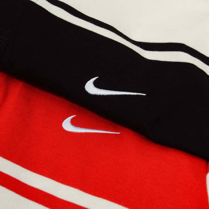 Supreme x Nike Stripe Rugby Shirt Black/White