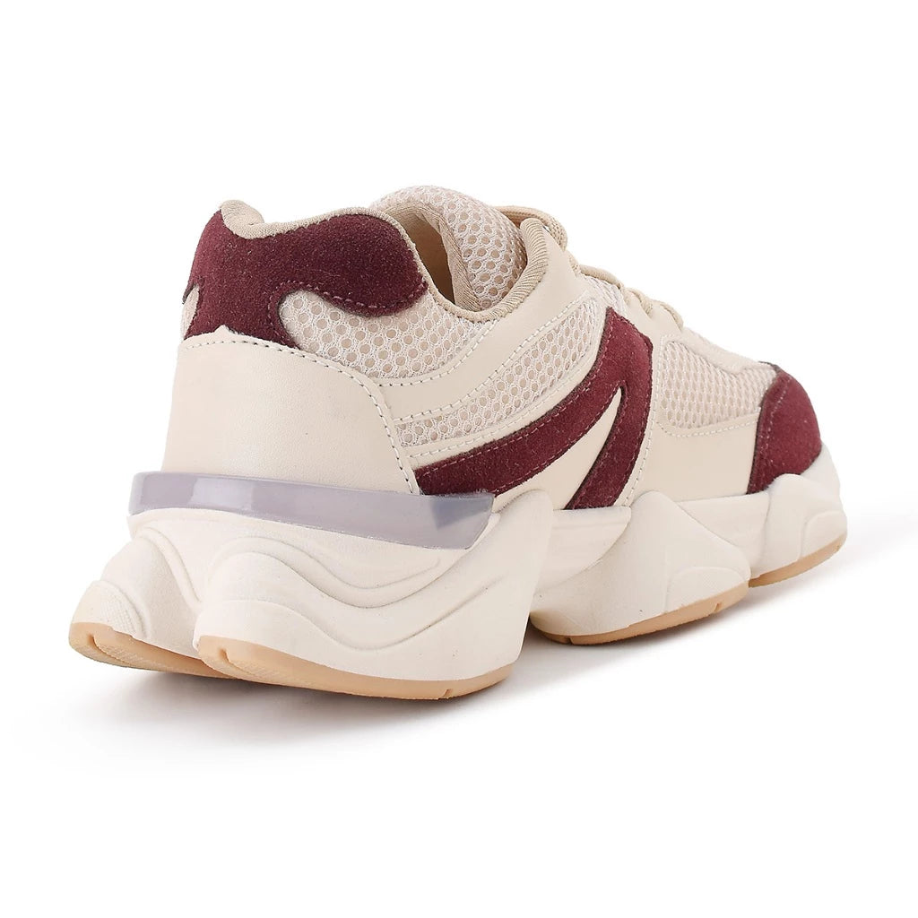 Women's Lightweight & Comfortable Athletic Shoes – Marsala/Beige