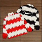 Supreme x Nike Stripe Rugby Shirt Black/White