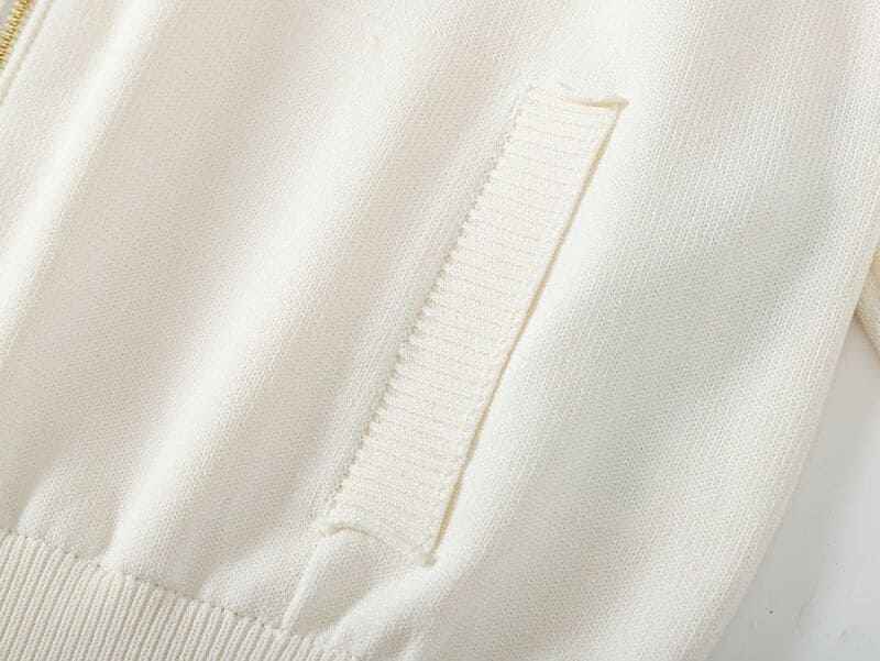 Adidas x Gucci Viscose Zip-Up Jacket White